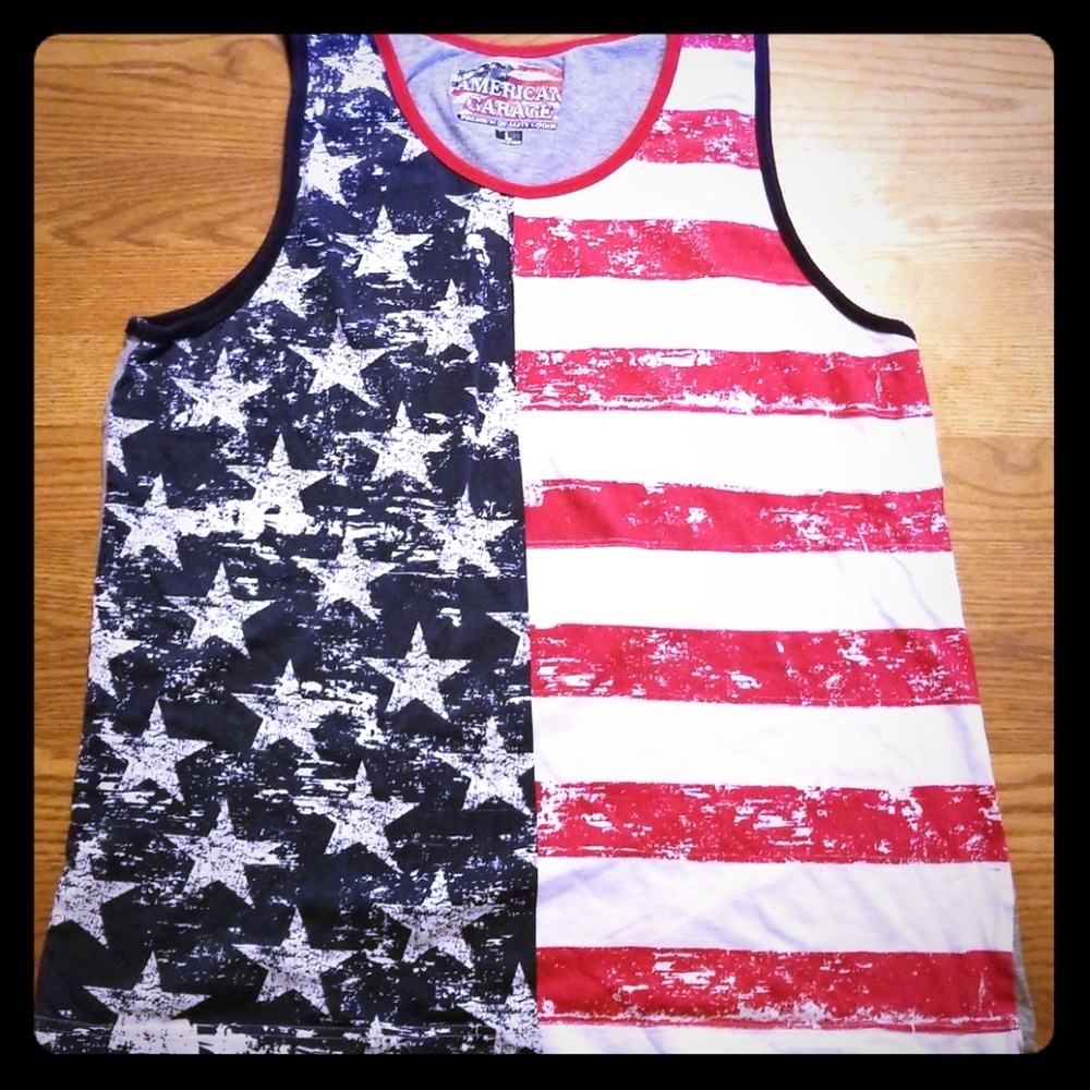 American Flag Mens Tank